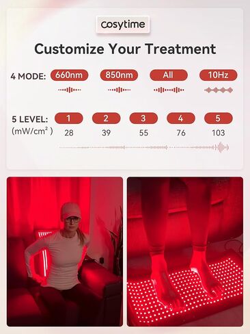 26" x 13" Red Light Therapy for Body - 660nm Red & 850nm Near Infrared NIR, Tri-Chip 1089 LEDs Therapy Mat in Saudi Arabia