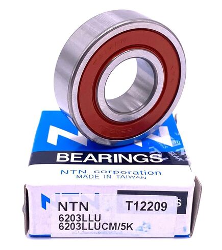 NTN 6203 LLU Deep Groove Ball Bearing, Rubber Seal, 17 mm Bore ID, 40 mm OD, 12 mm Width, 6203 2RS, 17x40x12mm in Saudi Arabia