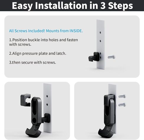 مزلاج سحب بمقبض على شكل حرف T من Lolink، مزالج مطاطية لصندوق الأدوات، المبرد، صندوق الثلج، عربة الجولف أو غطاء الآلة الهندسية (أسود، قطعتان) in Kuwait