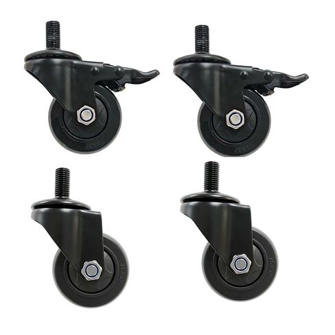 3“ Caster Wheels Set of 4 (2 Locking & 2 Swivel), Heavy Duty Casters for Vego Garden 2' x 4', 1.5' x 3.5' & 1.5' x 5.5' Elevated Garaden Bed in Saudi Arabia