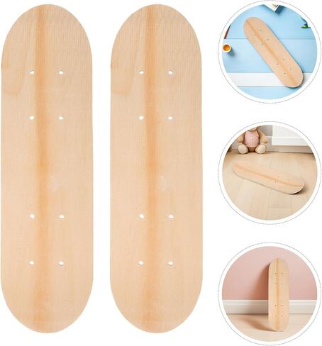 SUPVOX 3pcs Blank Skateboard Deck, 7-ply Maple Wood DIY Blank Graffiti Skateboard, 16. 9 Inch Double-Sided Board Surface for Painting, Graffiti Art and Creative Projects in Saudi Arabia