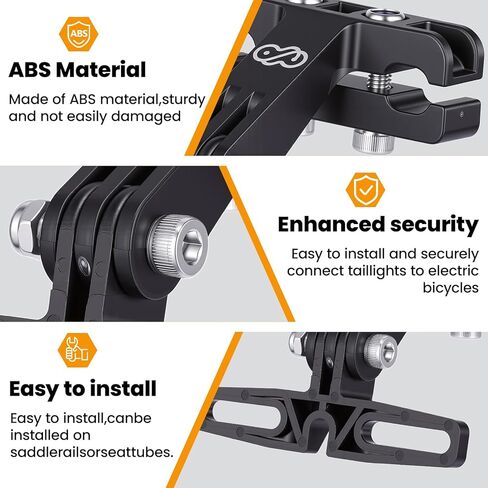 دعامة إضاءة خلفية كهربائية، حامل كاميرا رياضية، ستانلس ستيل ABS، ملحق أمان، حامل كاميرا دراجة لعشاق ركوب الدراجات in Kuwait