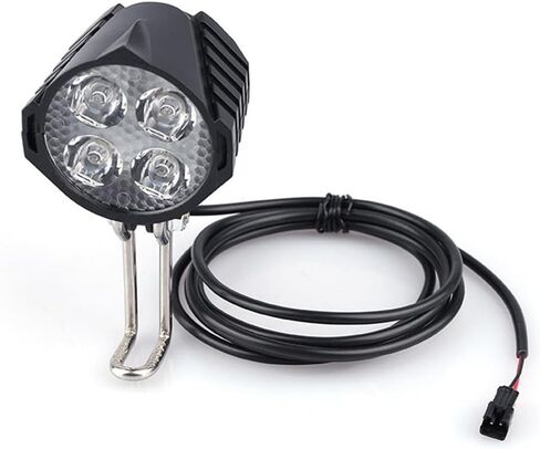 E-Bike Headlight 36V/48V CAN Protocol with 2 Pin SM Connector Front LED Lamp for Bafang for BBS01/BBS02/HD Drive Motor Night Cycling Accessory in Saudi Arabia