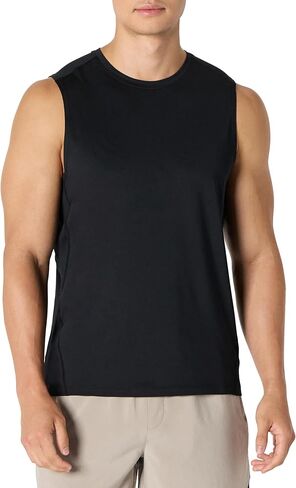 Amazon Essentials Men's Active Quick Dry Moisture-Wicking Tech Stretch Lightweight Sleeveless Muscle Shirt, Multipacks in Saudi Arabia