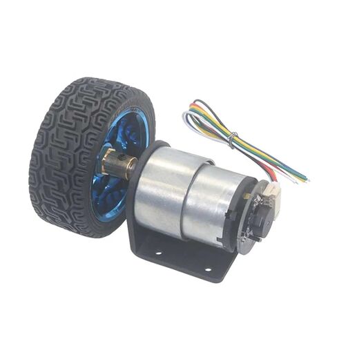 37mm Diameter Geared Motors 6V 12V 24V DC Gear Motor with Encoder and Wheel Kit for DIY JGB37-520 Gearmotor(6V 300RPM) in Saudi Arabia