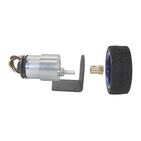 37mm Diameter Geared Motors 6V 12V 24V DC Gear Motor with Encoder and Wheel Kit for DIY JGB37-520 Gearmotor(6V 300RPM) in Saudi Arabia