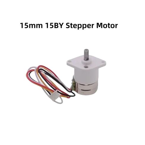 محرك تروس متدرج DC5V12V 15 مللي متر 15BY 2-phase-4-wire بدون فرشاة تروس معدنية كاملة خطوة منخفضة السرعة CW/CCW (نسبة 1-50) in Saudi Arabia