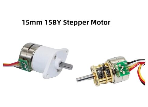 محرك تروس متدرج DC5V12V 15 مللي متر 15BY 2-phase-4-wire بدون فرشاة تروس معدنية كاملة خطوة منخفضة السرعة CW/CCW (نسبة 1-50) in Saudi Arabia