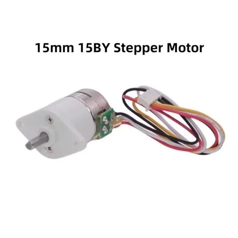 محرك تروس متدرج DC5V12V 15 مللي متر 15BY 2-phase-4-wire بدون فرشاة تروس معدنية كاملة خطوة منخفضة السرعة CW/CCW (نسبة 1-50) in Saudi Arabia