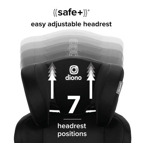 مقعد سيارة معزز بظهر مرتفع من Diono Everett NXT مع مزلاج صلب، تصميم خفيف الوزن ونحيف، مقعد معزز لمدة 8 سنوات، حلوى قطنية وردية in Kuwait