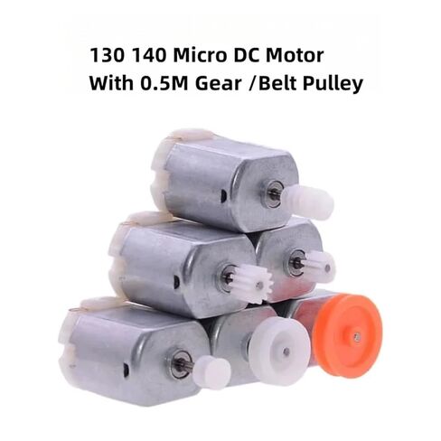 130 140 260 DC Motor with 0.5M 8T/10T/12T Spur/Worm Gear /6mm/13mm/17mm Belt Pulley DIY Model Toy(260 DC Motor,0.5M 10T Gear) in Saudi Arabia