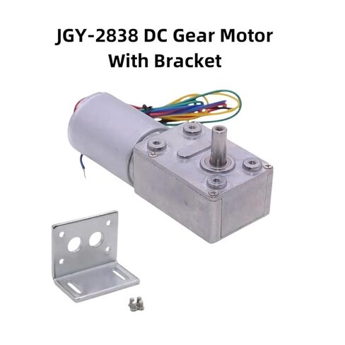 محرك تروس دودي 12 فولت JGY-2838 DC بدون فرش، قفل ذاتي بحد أقصى 60 كجم CW/CCW DIY لعبة الأجهزة المنزلية الكهربائية (محرك PWM، 12V_40RPM) in Saudi Arabia