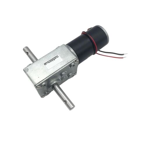 5840-31zys DC Geared Motor 33mm Dual Shaft Worm 12V 24V Reversed Reducer High Torque Self-Lock Automatic Drying Rack(Package B,5RPM_2) in Kuwait