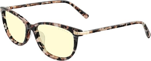 GUNNAR Womens Computer Glasses - Ingrid Pink Flower Amber Lens - Blue Light Blocking Anti Glare in Saudi Arabia