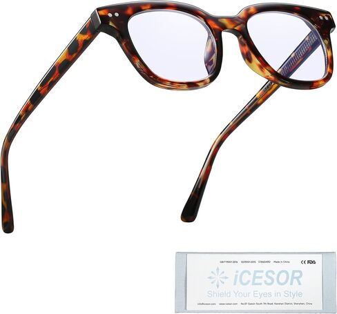 Square Blue Light Glasses for Woman Men fashion Reduce Eyestrain Protection for TV/Computer/Gaming Boulder in Kuwait