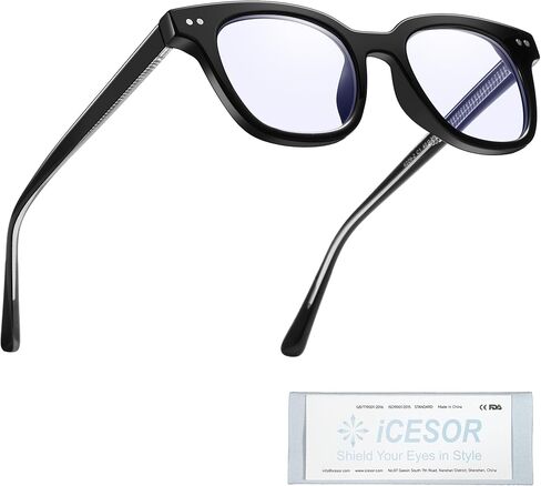 Square Blue Light Glasses for Woman Men fashion Reduce Eyestrain Protection for TV/Computer/Gaming Boulder in Saudi Arabia