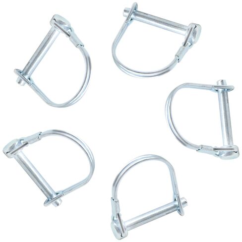 5 Pcs D-Shape 8x70mm Zinc-Plated Carbon Steel Wire Locking Coupler Pin in Kuwait