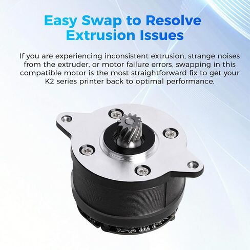 Creality Official K2 Plus Extruder Motor, Original K2 Circular Stepper Motor, k2 Pro E axis Stepper Motor, E Axis Circular Extrusion Motor Replacement for Creality K2/K2 Pro/K2 Plus 3D Printer Parts in Saudi Arabia