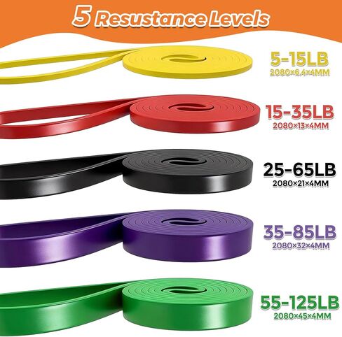 Resistance Bands for Working Out, Pull Up Exercise Bands for Home Workouts Training Bands Set Stretching Physical Muscle Training Home Gym for Women/Men in Saudi Arabia