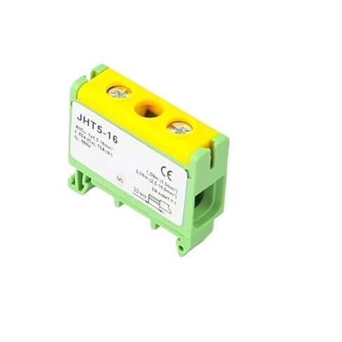 JHT5 16mm² Aluminum Patch Panel DIN Rail Cable 1 in Multiple Out Connector Junction Box(JHT5-16-1-PE) in Saudi Arabia