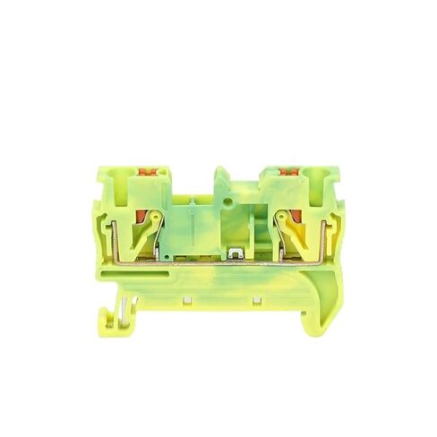 PT2.5-PE Push-in Ground Feedthrough Protective Ground 2.5 Wire Connector DIN Rail Terminal Block PT 2.5-PE(10 pcs) in Saudi Arabia