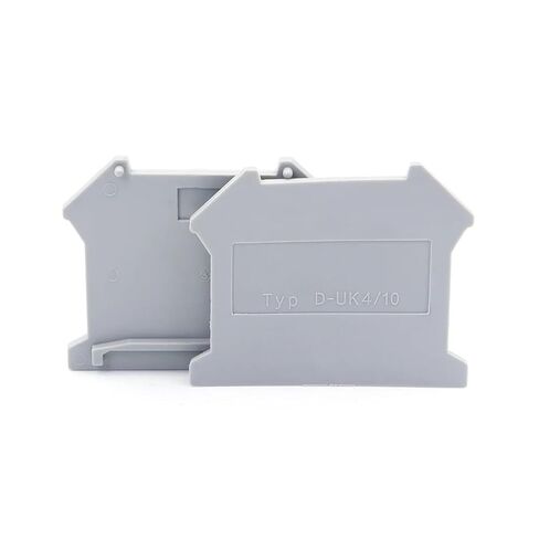 100 pcs end Cap D-UK4/10 for Rail Terminal Blocks UK3N UK5N UK6N UK10N UIK16 UK25 Terminal Block Accessories end Plate(for UK 5N) in Saudi Arabia