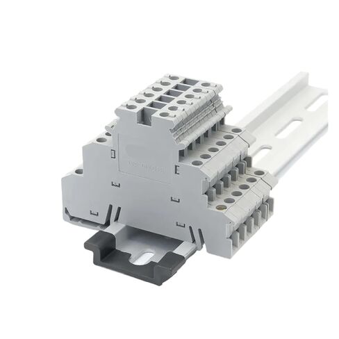 10pcs DIKD-1.5 DIN Rail Terminal Block Three-Layer 3-Level Sensor Actuator Three-Wire Connector DIKD1.5 Wire Conductor in Saudi Arabia