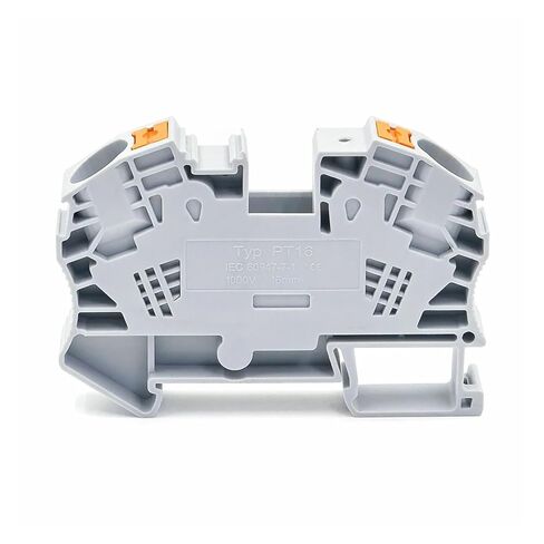 PT-16 DIN Rail Terminal Blocks Wire Connector Push-in Spring Screwless Connection Through Terminal Blocks PT16 in Saudi Arabia