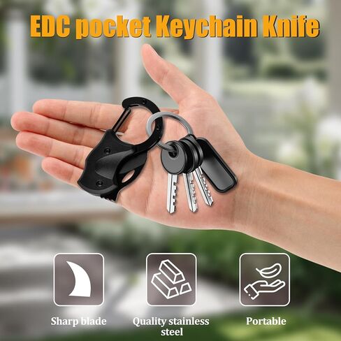 Fathers Day Dad Gifts Small Pocket Knife with Keychain Hunting Essentials Camping Fishing Cool Gadgets Gifts for Him Men Dad Husband Brother Boyfriend Fathers Day Birthday Christmas Anniversary in Kuwait