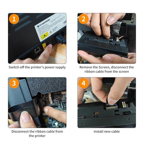 3D Printer Accessories Touch Screen Cable for Adventuer 5M/ 5M Pro: FPC Connection Wire Flat LCD Display Cable for AD5M Data Transfer in Saudi Arabia