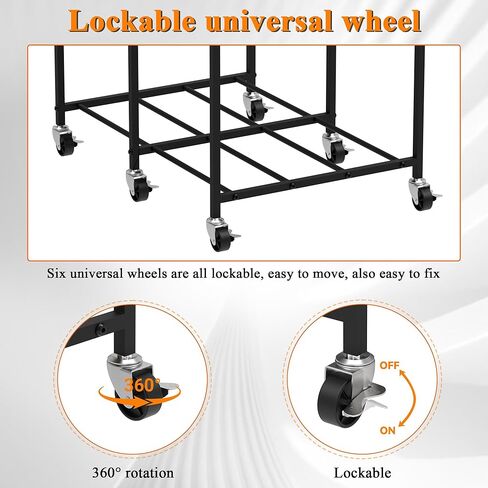 3D Printer Table with Filaments Storage, 360 Rolling Spool Holder with Wheels, Large Capacity 3D Printer Stand Filament Storage Rack for PLA/ABS/TPU, Filament Storage Rack for Workshop Studio Office in Saudi Arabia