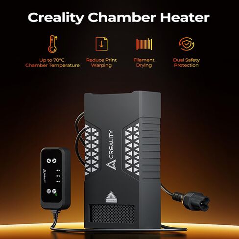 Creality 3D Printer Heater, PTC Chamber Heater 400W - 45-70°C, Filament Drying, Reduces Warping, Dual Safety Protection, Mini Heater Temp Control for LCD/DLP/FDM 3D Printers in Saudi Arabia