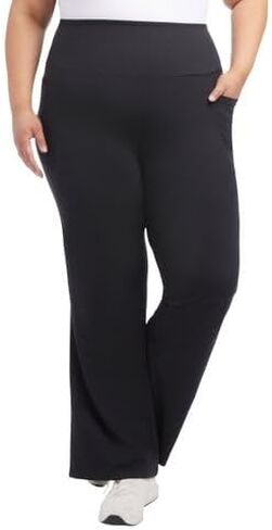 Jockey Women's High-Waisted Yoga Pants, Boot Cut Flare Leg, Studio Flare (US, Alpha, X-Small, Regular, Regular, Black) in Saudi Arabia