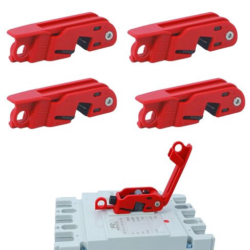 Universal Circuit Breaker Lockout Device Kit - 20 PCS Lockout Tagout Set for Single & Multi Pole Breakers Loto Safety Compliance in Kuwait