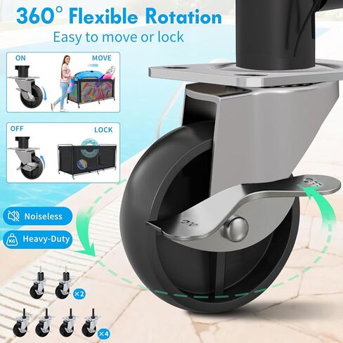 تخزين عائم لحمام السباحة، منظم تخزين عائم لحمام السباحة مع عجلات، صندوق تخزين لحمام السباحة في الهواء الطلق للمعكرونة والعوامات والمناشف ومنظم شبكي لمعدات السباحة، أسود in Kuwait