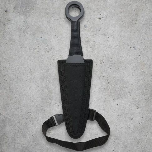 مجموعة سكاكين رمي وغمد مكونة من ثلاث قطع من EXPENDABLES Kunai - مرخصة رسميًا، قطعة واحدة من الفولاذ المقاوم للصدأ AUS-6، مقبض ملفوف بالحبل - نسخة طبق الأصل من الفيلم الأصلي للتجميع والرمي - الطول 12 in Saudi Arabia
