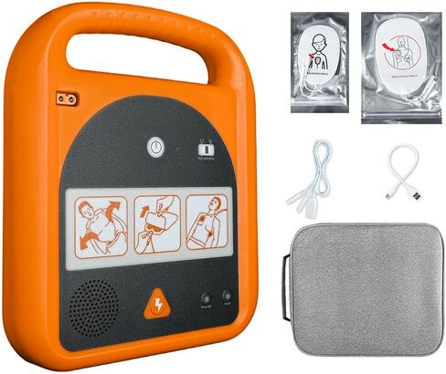 مدرب AED، جهاز تدريب محمول مع 4 سيناريوهات، مطالبات صوتية باللغة الإنجليزية فقط للطلاب المتدربين المبتدئين في الإسعافات الأولية in Kuwait