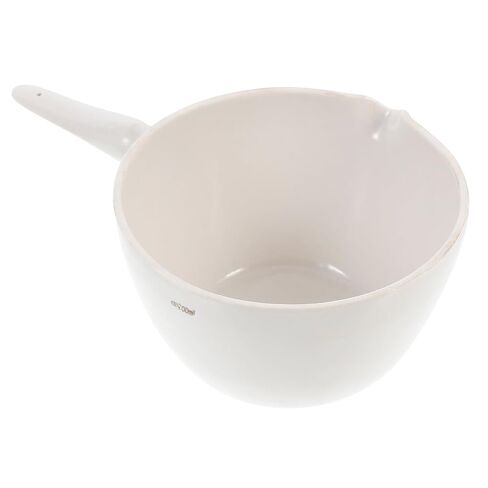 Round Evaporating Basin with Handle Heat-Resistant Laboratory Evaporating Dish for Concentrated and Solid Burning Stable Flat Bottom with Spout for Clean Pouring Suitable for in Saudi Arabia