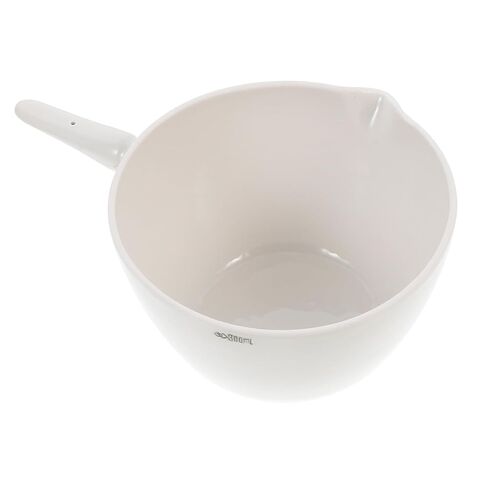 Heat-Resistant Round Evaporating Bowl with Handle Porcelain Laboratory Basin for Safe Solvent Evaporation and Easy Pouring in Scientific Experiments in Saudi Arabia