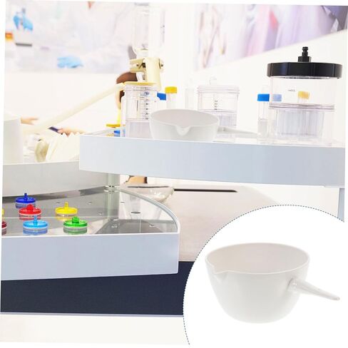 Heat-Resistant Round Evaporating Bowl with Handle Porcelain Laboratory Basin for Safe Solvent Evaporation and Easy Pouring in Scientific Experiments in Saudi Arabia