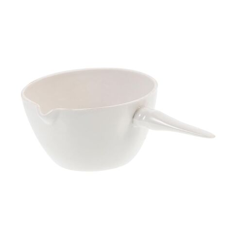 Porcelain Evaporating Basin with Handle Acid Alkali Resistant Laboratory Evaporation Dish Heat-Resistant Flat Bottom Spout Design for Stable Pouring and Efficient Heating in Saudi Arabia