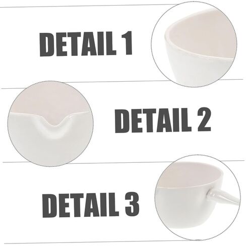 Porcelain Evaporating Basin with Handle Acid Alkali Resistant Laboratory Evaporation Dish Heat-Resistant Flat Bottom Spout Design for Stable Pouring and Efficient Heating in Saudi Arabia