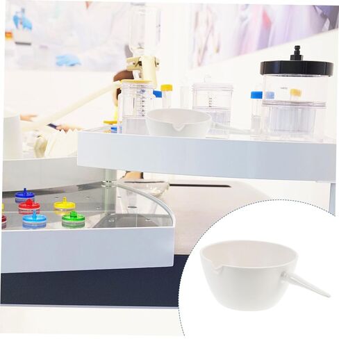 Round Evaporating Basin with Handle for Laboratory Use Acid and Alkali Resistant Evaporation Dish with Spout for Precise Pouring Stable Container for School and Science Experiments in Saudi Arabia