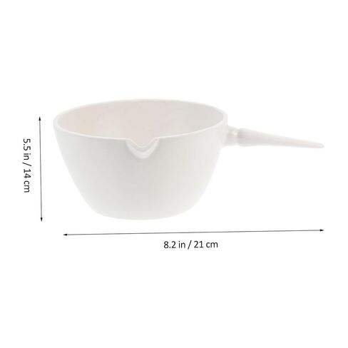 Round Evaporating Basin with Handle for Laboratory Use Acid and Alkali Resistant Evaporation Dish with Spout for Precise Pouring Stable Container for School and Science Experiments in Saudi Arabia