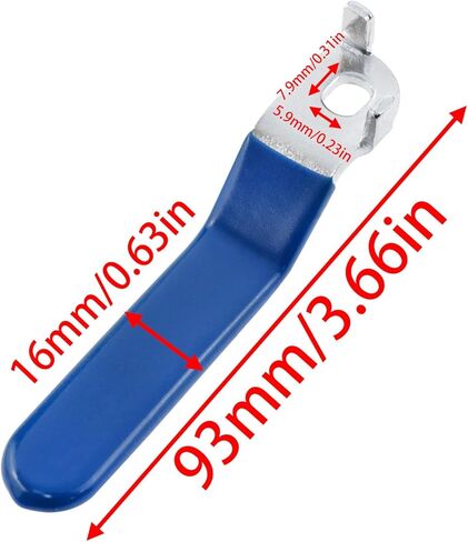 DN15 Ball Valve Lever Handle with 1 M8 nut Water Valve Handle Used for Replacing Ball valves at Outdoor faucets. 8x6mm Claw Inner Length 9.5mm (Blue) 1pcs in Saudi Arabia