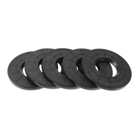 Universal Oil Seal TC Double Lip W Steel Spring Seal Ring Rotary Shaft Seal 40x90x8mm High Pressure Nitrile Rubber Black 5 Pcs in Saudi Arabia