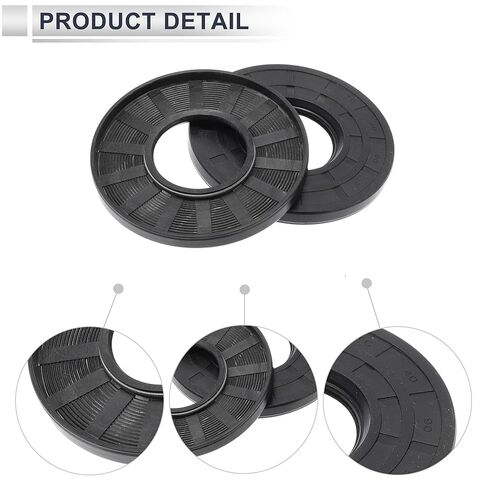 Universal Oil Seal TC Double Lip W Steel Spring Seal Ring Rotary Shaft Seal 40x90x8mm High Pressure Nitrile Rubber Black 5 Pcs in Saudi Arabia