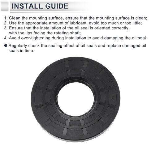 Universal Oil Seal TC Double Lip W Steel Spring Seal Ring Rotary Shaft Seal 40x90x8mm High Pressure Nitrile Rubber Black 5 Pcs in Saudi Arabia