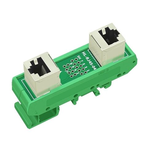 DIN Rail Mount RJ45 Female to Female Splitter Board RJ45 45 Degree Splitter Board(HL-RJ45-04-A) in Saudi Arabia