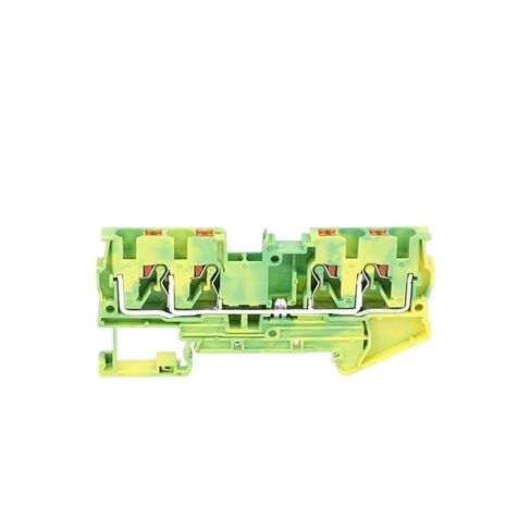 PT4-QU-PE Push-in Ground Rail Terminal Block 2 in 2 Out Strip PT 4 PE Wire Connector PT 4-QU-PE(10 pcs) in Saudi Arabia